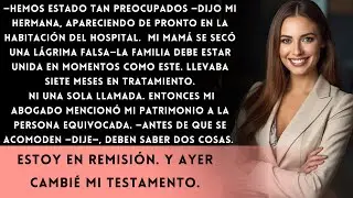 Mi familia no me visitó ni una sola vez durante mi tratamiento contra el cáncer… aparecieron todos..