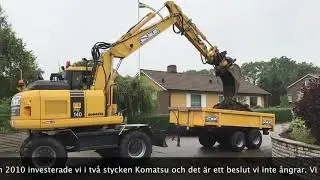 NTs Mark- och Fastighetsservice k&ouml;r Komatsu