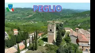 PEGLIO ( PU ) @GabbyFly😊 #peglio #marche #torre #castelli #borghimarche #4kaerial #borghiantichi