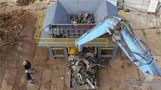 China Double Shaft Scrap Metal Shredder Waste Car Recycling Car Shell Shredder Machine