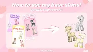 How to use my free base skins! | Ponytown