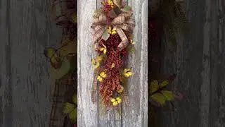 Fall Butterfly Swag Kit Tutorial | Whimsical Autumn Door Decor