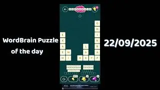 Wordbrain Daily Challenge September 22 2025 | Wordbrain Puzzle of the day Answers