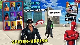 Spider Fighting Hero Game New Update v3.0.1 | All Skins Unlocked Mod | Krrish in Spiderman Game 😧