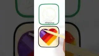 ⏪⏪ Reverse Play | Creative brand logo art Ideas | WhatsApp, Likee Jelly Painting