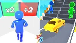 Crowd Evolution vs Shape Transform Gameplay android ios mobile game