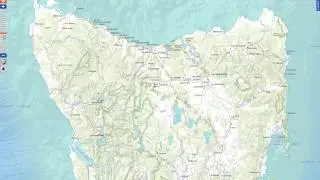 How to determine if a waterfall is on private property in Tasmania