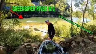 SMALLMOUTH fishing/ Kayak /GREEBRIER RIVER/WEST VIRGINIA
