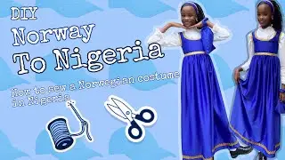 How to draft a long flare dress pattern | Norway fashion 