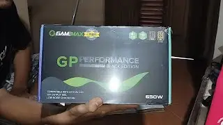 Unboxing GAMEMAX GP650 PSU 550W 80 PLUS Bronze Single Rail 12V Full Range High Quality Capacitor