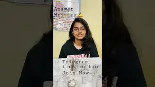 Enhance Answer writing skills with us join telegram| link in bio| daily answer #shorts #upsc #ias