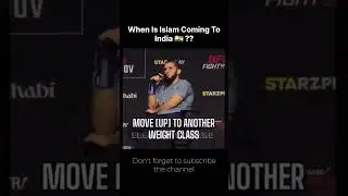 Islam Makhachev is coming in India || #motivation #inspiration #viral #usa #india #mma #khabib