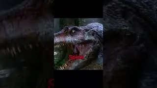 giganotosaurus roar vs spinosaurus roar vs t-rex roar vs Indominus roar #jurassicworld #jurassicpark