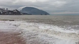 Гурзуф, зимний шторм, 08.02.22