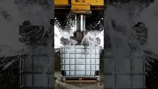 Hydraulic Press vs Water Tank: Epic Crush! 😱
