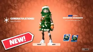 NEW! *WINTERFEST BUSHRANGER* Christmas Fortnite Skin Gameplay!!