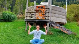 So entspannend kann Internet-Detox sein (wenn man eine mongolische Jurte im Garten hat...)