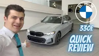 BMW 330e Plug-In-Hybrid 2023 года с iDrive8 &mdash; цвет Brooklyn Grey!