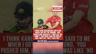 Matthew Wade On Mark Wood Controversy || #shorts #youtubeshorts #yt20 #t20worldcup #viral