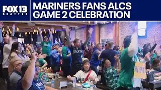 'Party animals' cheer Seattle Mariners to victory in ALCS Game 2 | FOX 13 Seattle