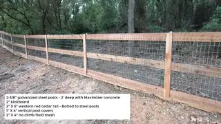 4' Tall Country Estate Farm Fence - The Perfect Addition To Your Home!