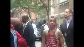 Mindless Behavior giving fans hugs in NYC