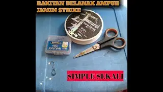 rangkaian pancing belanak umpan roti, dijamin strike terus!!!