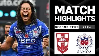 NRL Highlights | England v Toa Samoa | 2nd International Test | Match Highlights
