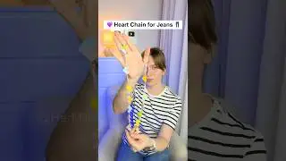 DIY Cute Heart Chain for Jeans 💕 Perler Beads Charm #diy #cute #handmade #craft #viral #cute