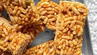 नानी माँ की मकरसंक्रांति वाली स्पेशल मुरमुरा चिक्की लाई चिक्कीNani maa special murmura chikki recipe