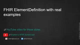 FHIR ElementDefinition with real examples
