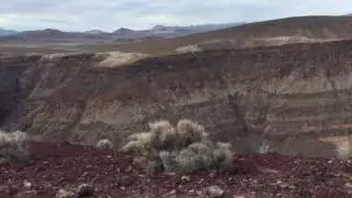 Navy Fighter Jet Flies Through Rainbow Canyon, Death Valley