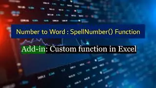 Excel: Number to Word without VBA script