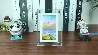 Acrylic Digital Photo Frame 5 Inch 1200mAh Vertical Display IPS Screen 4G Memory Battery - Order now