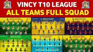 Vincy T10 League : Vincy T10 Premier League 2020 All Teams Confirmed Squad || Vincy T10 League 2020