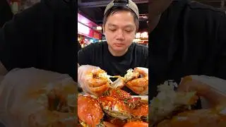 Spicy Mud Crabs Chilli Sauce Mukbang #asmr #spicycrab #spicyseafoodasmr #mudcrabs