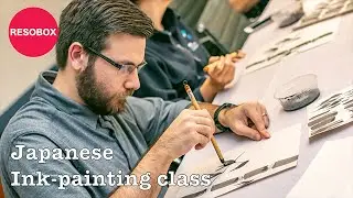 【Japanese Ink-painting class】Sumie class at RESOBOX/ Japanese cultural center in NYC