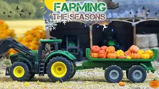 SIKU TRACTORS All Seasons Farming | John Deere | Diecast | Farmer | Equipment | Stop Motion | Agri