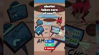 alastor takes care of a sick vox? - Hazbin Hotel comic dub