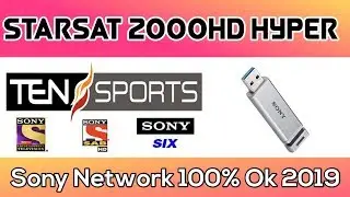 Starsat 2000HD Hyper New Power Vu Software 2019||Ten Sports 100%Ok||Crazy Receivers
