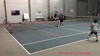 Great red ball tennis