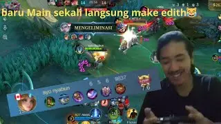 MLBB  aku baru make edith satu kali langsung dapat mvp anjir 😹