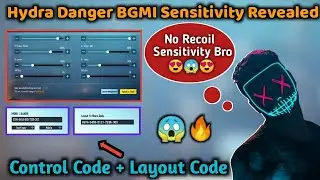 HYDRA DANGER 2022 CONTROL CODE 1.8 UPDATE SENSITIVITY CODE🔥 ZERO RECOIL BGMI PUBG MOBILE#CODES#BGMI