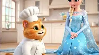 Is This the Cutest orange cat and Frozen Elsa Moment You'll Ever See?