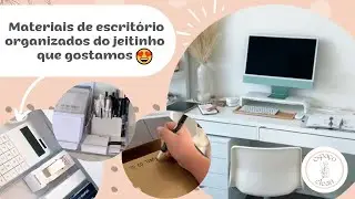 Materiais de escrit&oacute;rio organizados do jeitinho que gostamos ✨