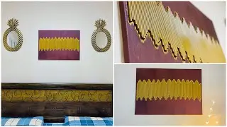 DIY - Simple And Easy Canvas Art | Drinking Straw Craft Ideas | Best Out Of Waste |