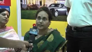 Usha Andhra Bank Housing Loans Manager at TREDA Property Show 2014 - HYBIZ.TV