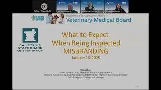 California Veterinary Medical Board &ndash; Misbranded Drugs Webinar - January 28, 2025
