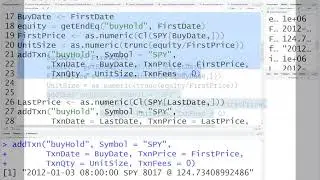 R - quantstrat buyhold