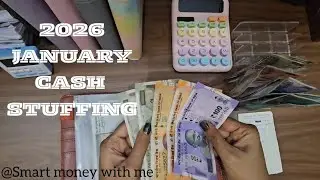 JANUARY PERSONAL EXPENSES CASH STUFFING 💸 | Realistic Budgeting India 🇮🇳 | Money Binder Setup